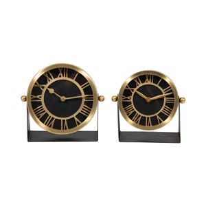 GLASTONLEY BLACK CLOCK 7 (IN) 9