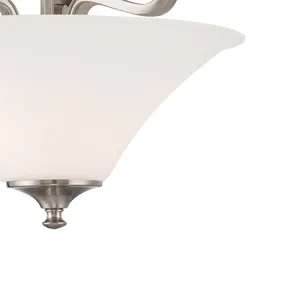 Treme 13'' Wide 2-Light Semi Flush Mount - Brushed Nickel 4