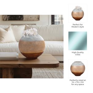 CLAYWORTH WHITE VASE 14 (IN) 11