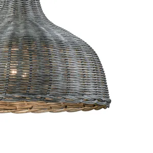 Pleasant Fields 14'' Wide 1-Light Pendant - Weathered Gray 4