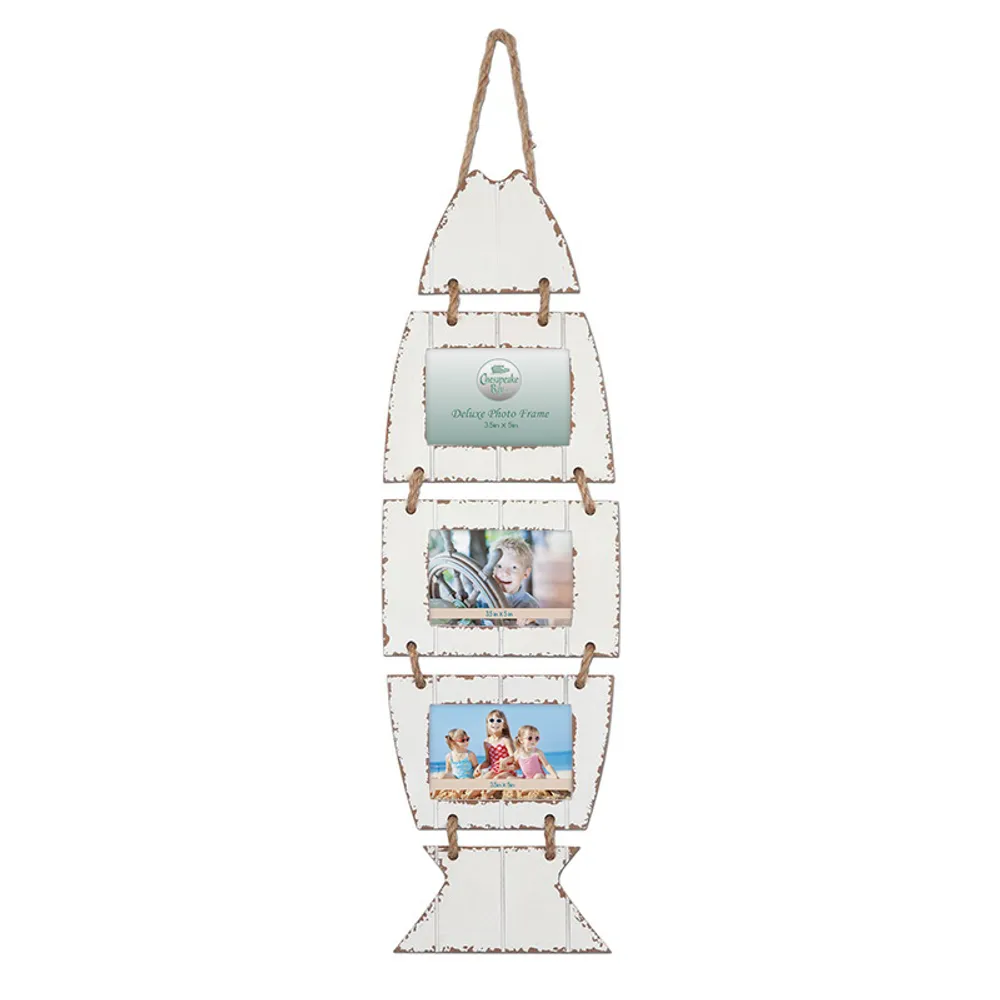 26" FISH HANGING TRIPLE FRAME
