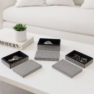 BLAINEMOOR SET OF 3 BLACK BOXES 4 (IN) 10