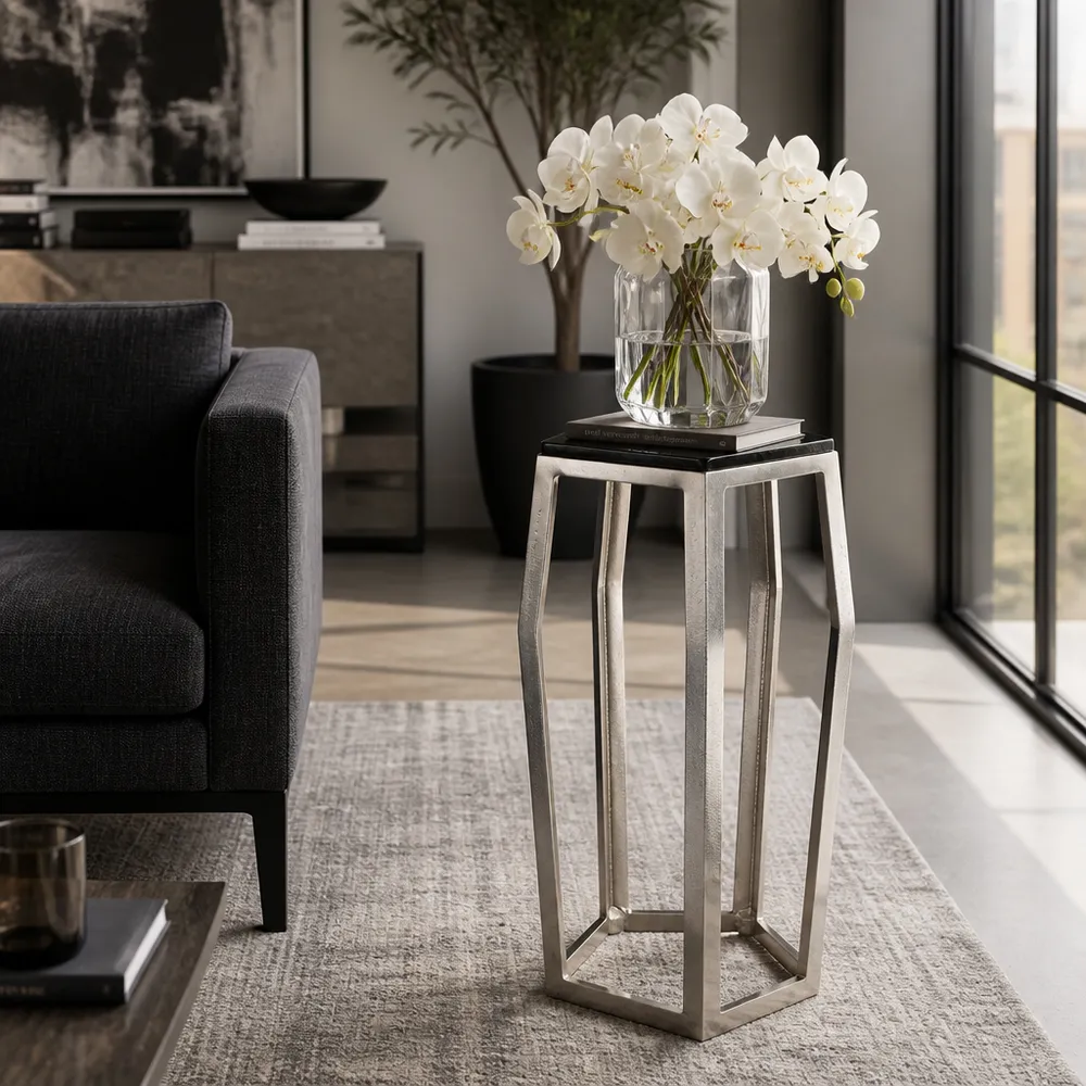 HANNAHVALE SILVER TABLE 26 (IN)