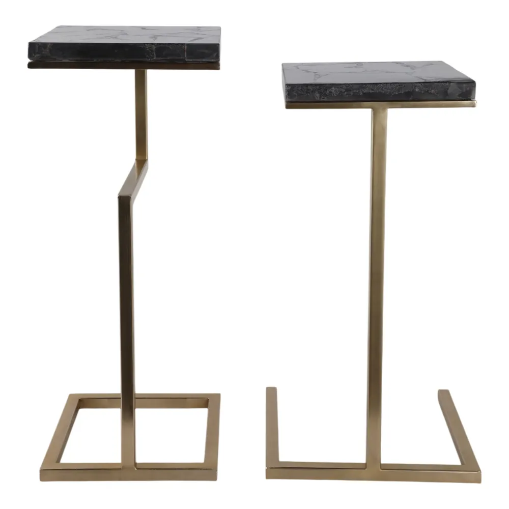 LEILAVALE SET OF 2 BLACK TABLE 25 (IN)