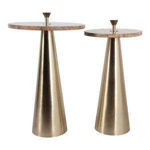 LOCHSHAW SET OF 2 GOLD TABLE 22 (IN) 4