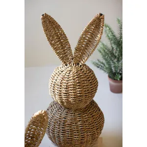 Set of 3 Woven Vine Easter Rabbits 2
