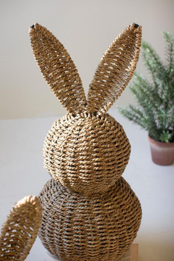 Set of 3 Woven Vine Easter Rabbits