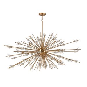 Starburst 72'' Wide 31-Light Chandelier - Satin Brass 2