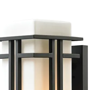 Croftwell 17'' High 1-Light Outdoor Sconce - Textured Matte Black 3