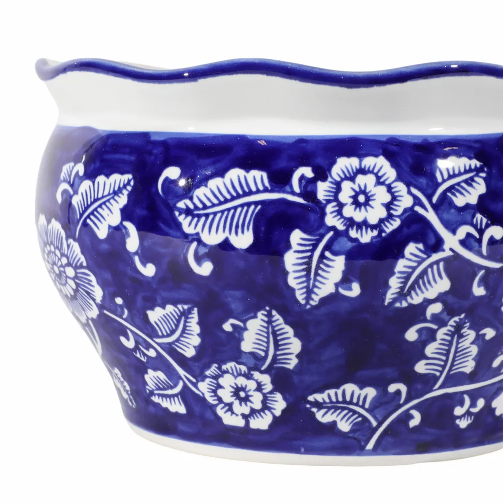 HENLEYDALE SET OF 2 BLUE PLANTER 6 (IN)