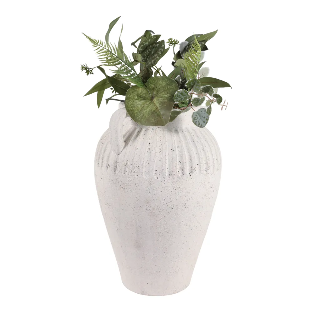 WOODSONHAVEN WHITE VASE 18 (IN)
