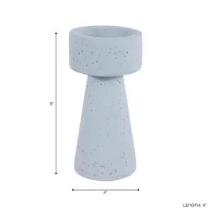 CARLIN BLUE CANDLE HOLDER 8 (IN) 8