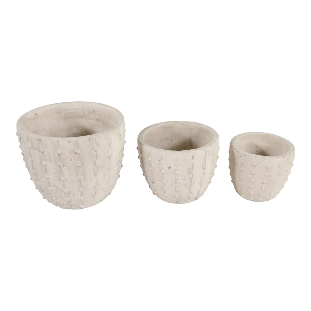 EDGEGATE SET OF 3 IVORY PLANTER 8 (IN)