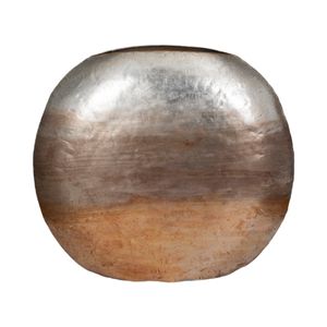 47" OVERSIZED ROUND METALLIC OMBRE VASE, MULTI 1