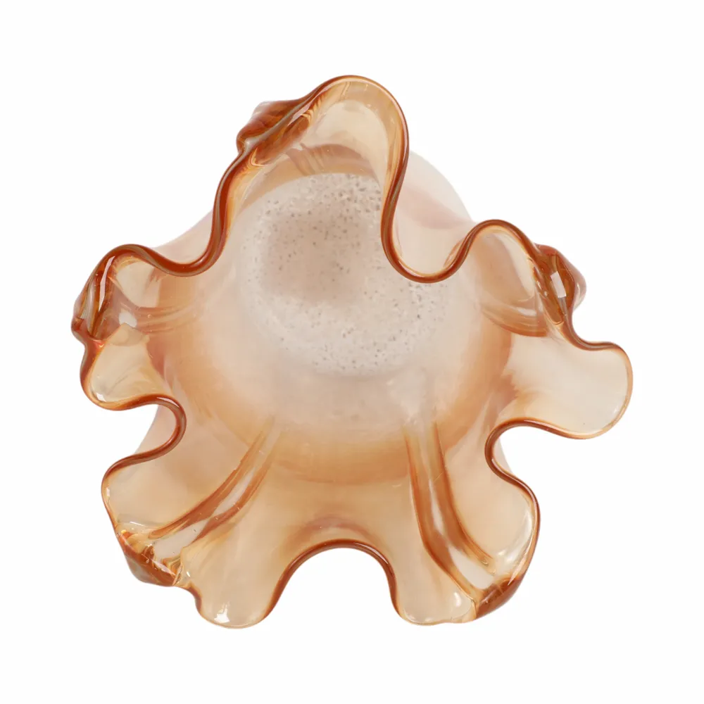 DAXTONROSE TAN GLASS VASE 13 (IN)