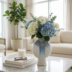 HANSONWORTH BLUE VASE 12 (IN) 10
