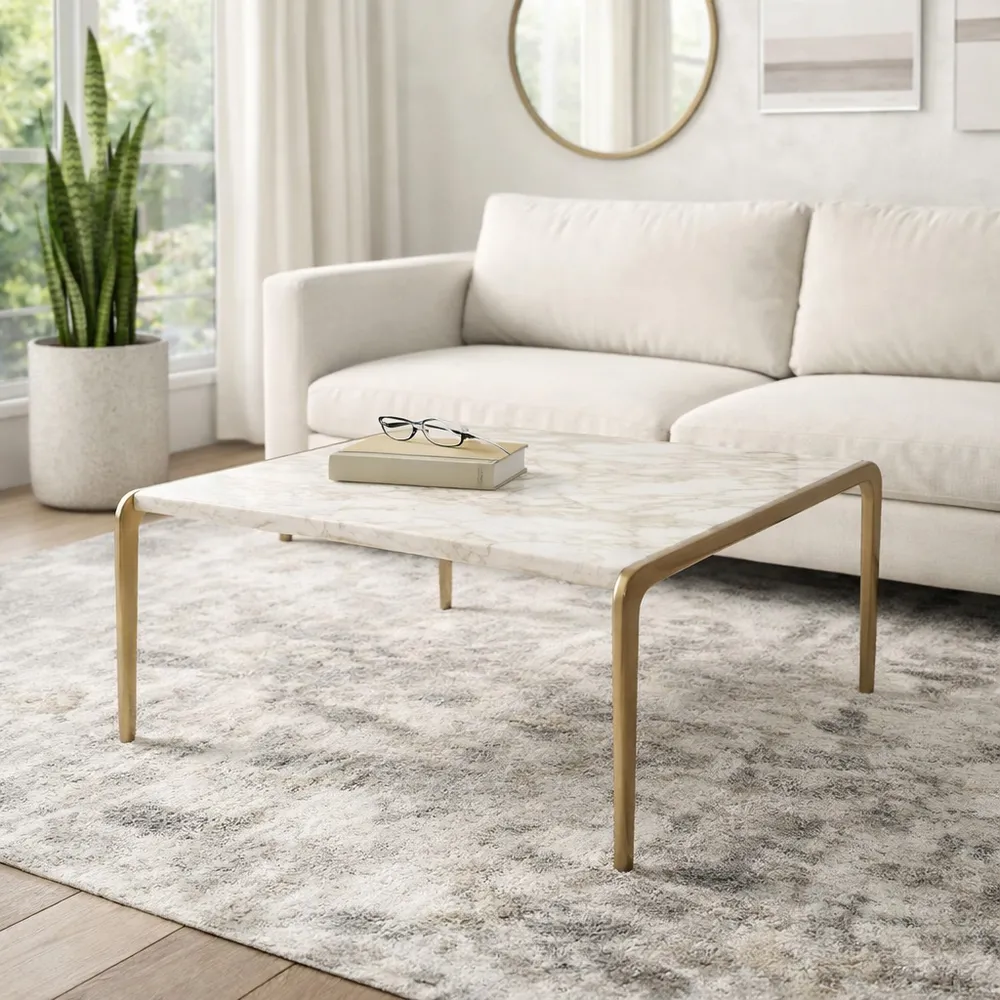 FINLEYLAKE GOLD COFFEE TABLE 19 (IN)