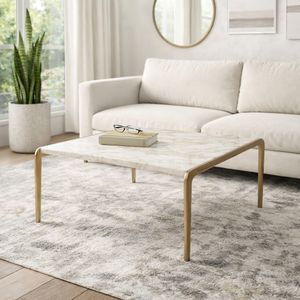 FINLEYLAKE GOLD COFFEE TABLE 19 (IN) 2