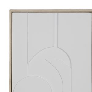 BRONSONSHAW SET OF 3 WHITE ART 24 (IN) 7
