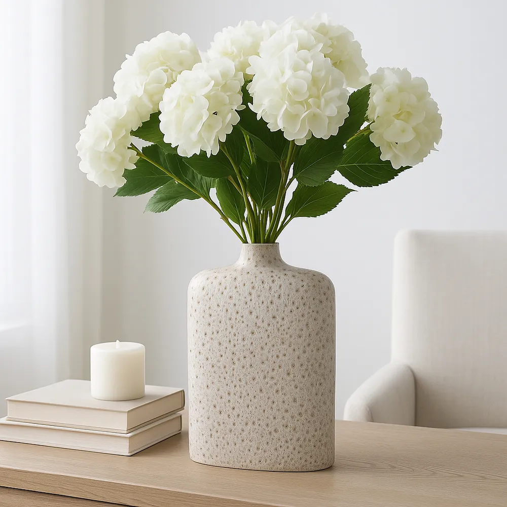 KEATONMILL WHITE VASE 22 (IN)