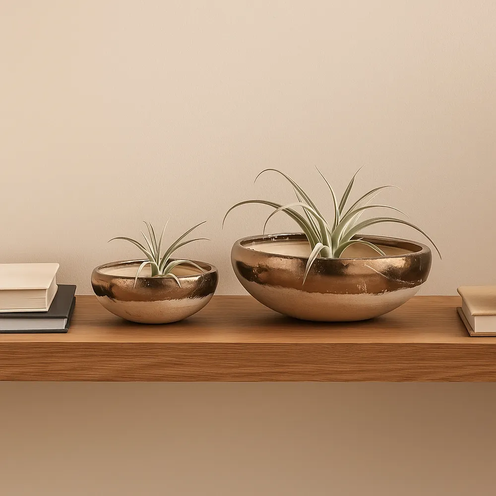 DANFORTHMILL SET OF 2 GRAY BOWLS 5 (IN)