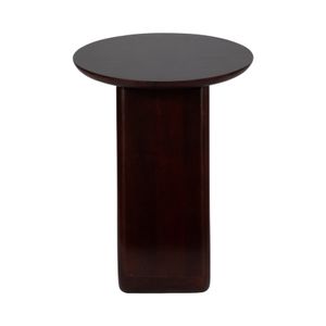 20" CUT-OUT BASE ACCENT TABLE, WALNUT 3