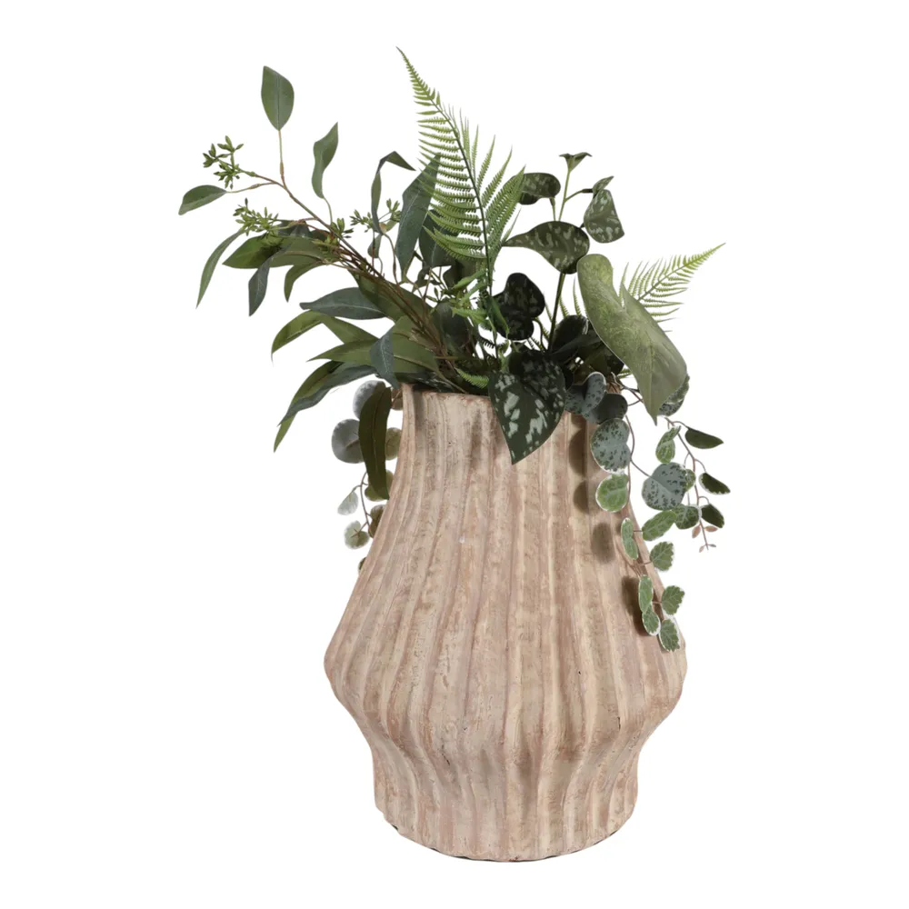 FALTONLAKE BROWN VASE 16 (IN)