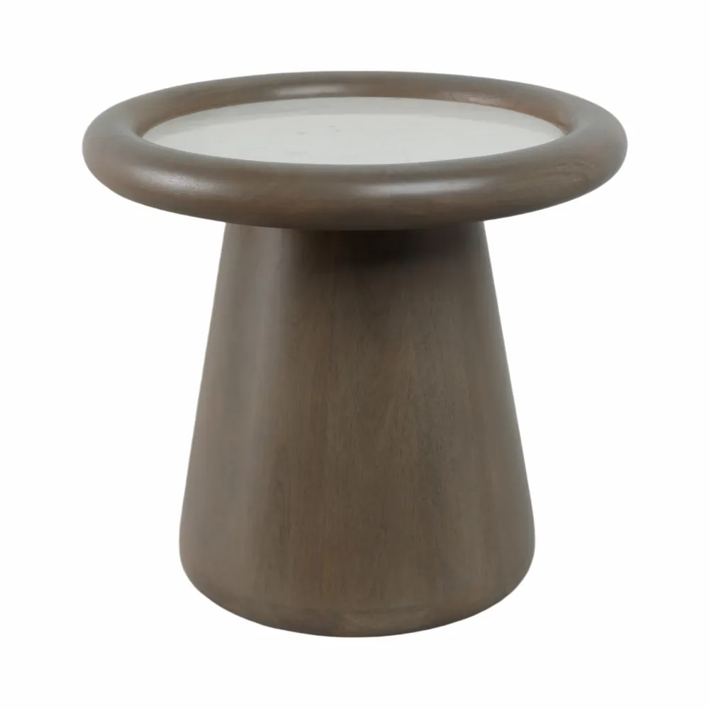 ELLERYWORTH BROWN TABLE 18 (IN)