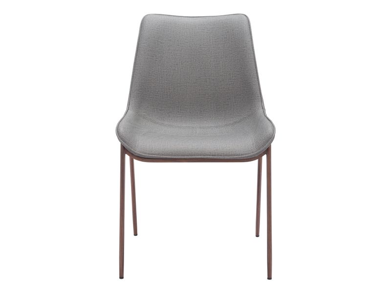 Magnus Dining Chair Slate Gray & Walnut 4