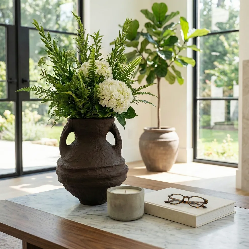 FERRIS BROWN VASE 15 (IN)