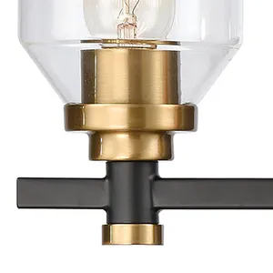 Cambria 20″ Wide 3-Light Vanity Light - Matte Black 5