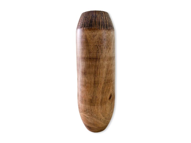 20" Natural Wooden Vase 3