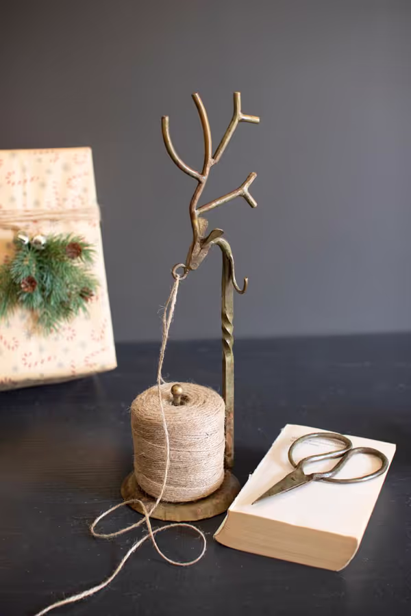 Forged-Iron Deer Jute Holder