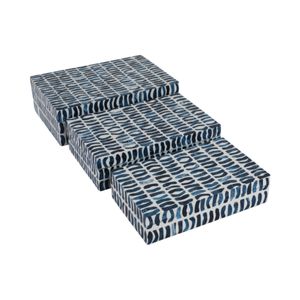 PALMERLAND SET OF 3 BLUE BOXES 4 (IN) 3