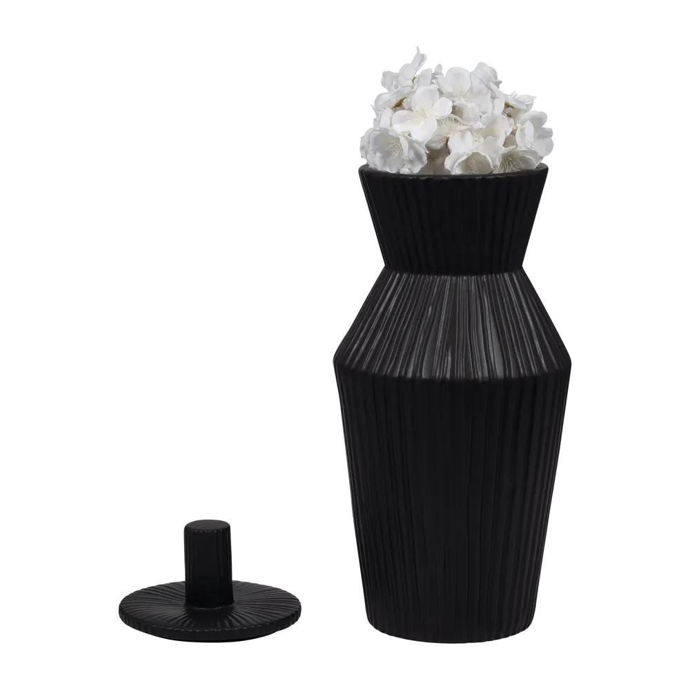 WRENTON BLACK VASE 20 (IN)