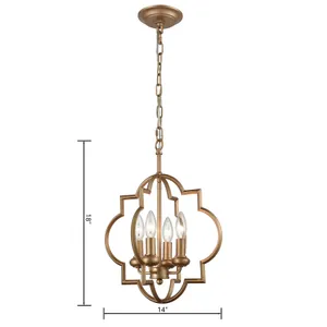 Chandette 14'' Wide 4-Light Chandelier - Matte Gold 2