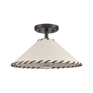Marion 14'' Wide 1-Light Semi Flush Mount - Oil Rubbed Bronze 2