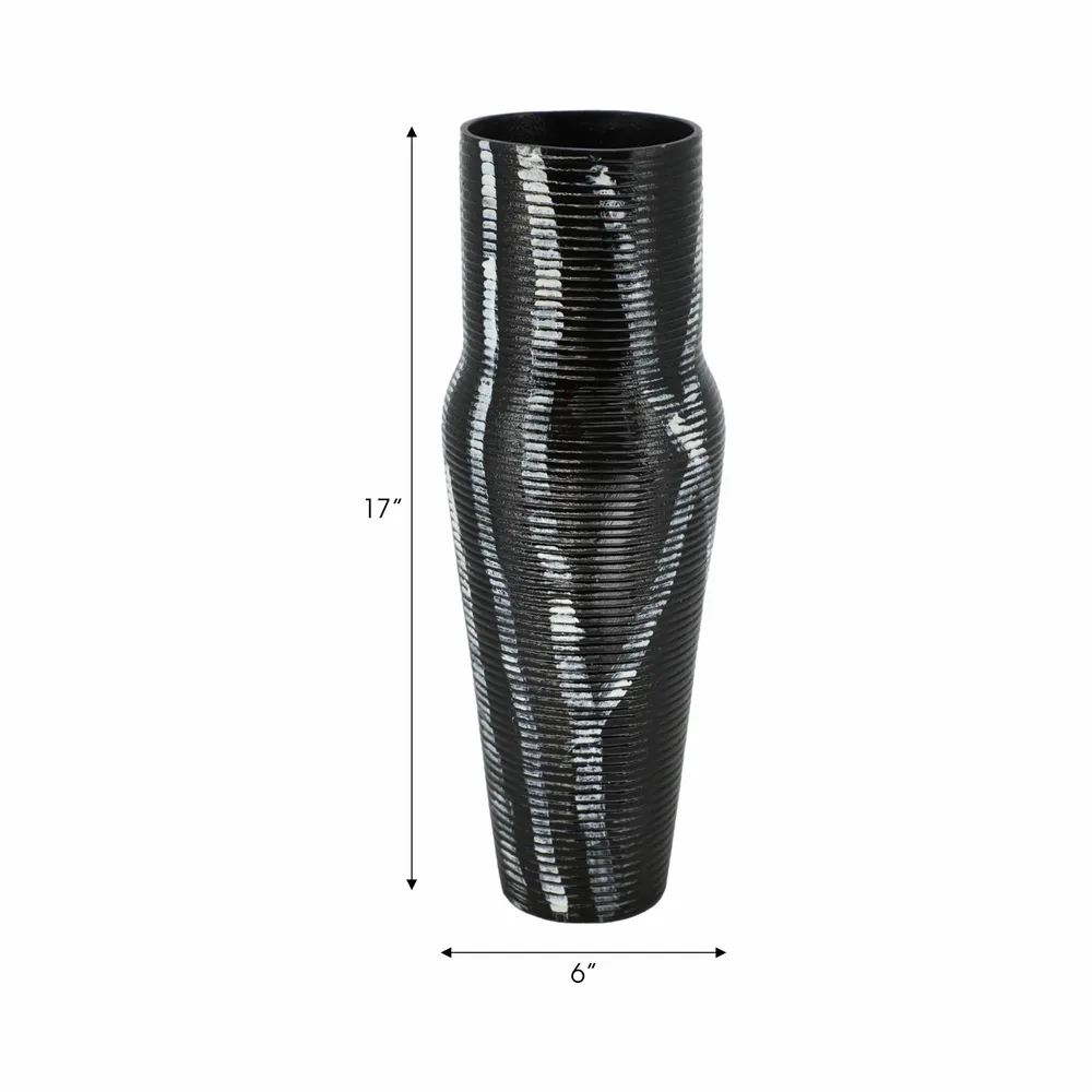 SAGEVALE GRAY VASE 17 (IN)