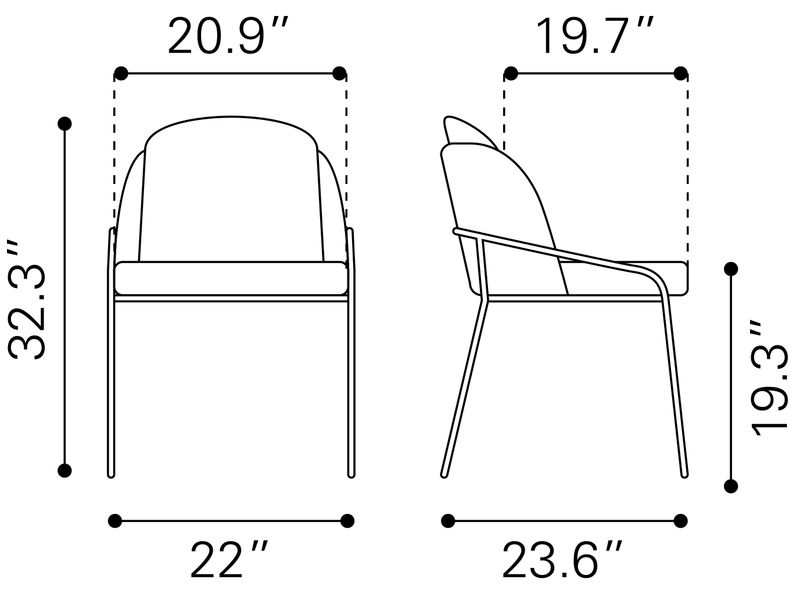 Jambi Dining Chair Ivory 9