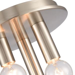 Pepper 8'' Wide 3-Light Flush Mount - Brushed Nickel 5