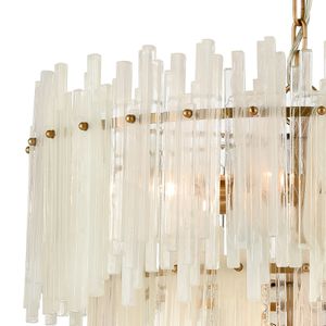 Brinicle 26'' Wide 18-Light Chandelier - Aged Brass 3