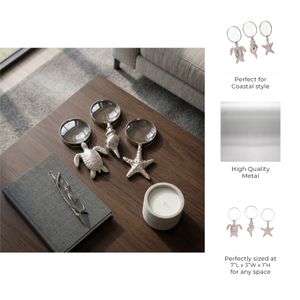 ROLANDOAK SET OF 3 SILVER DECOR 1 (IN) 9