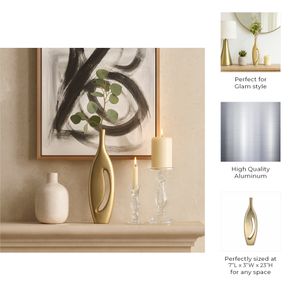 COLVINRUN GOLD VASE 23 (IN) 10