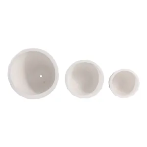 DALEHAM SET OF 3 WHITE PLANTER 13 (IN) 8