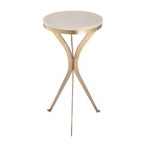 Rowe Accent Table - Aged Brass 3