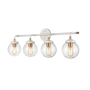 Boudreaux 33'' Wide 4-Light Vanity Light - Matte White 2