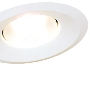 Align 6'' Wide 1-Light Recessed Trim - Matte White 4