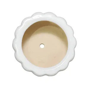 HARMONLAND SET OF 3 WHITE PLANTER 9 (IN) 7