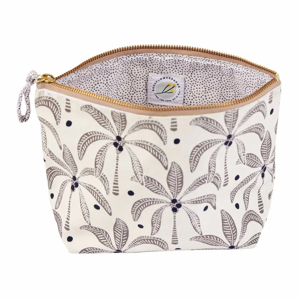 Palm Bunch Medium Essential Canvas Pouch