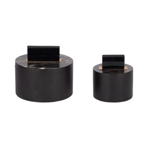 ELROYSIDE SET OF 2 BLACK BOXES 6 (IN) 1